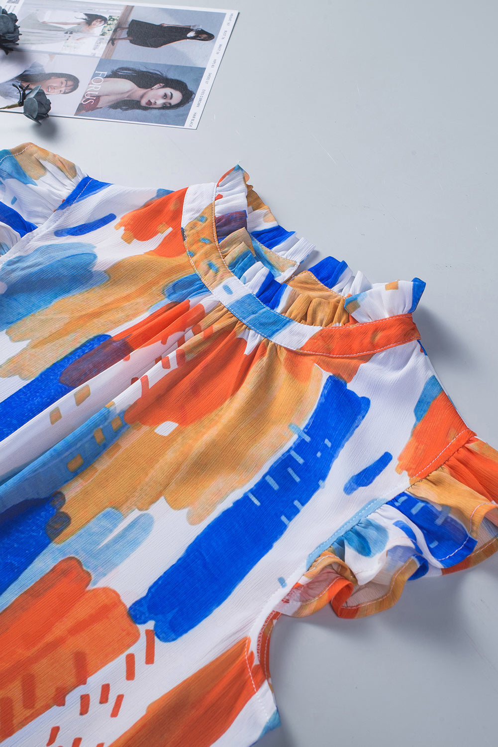 Happy Feeling Flutter Sleeve Tank Top