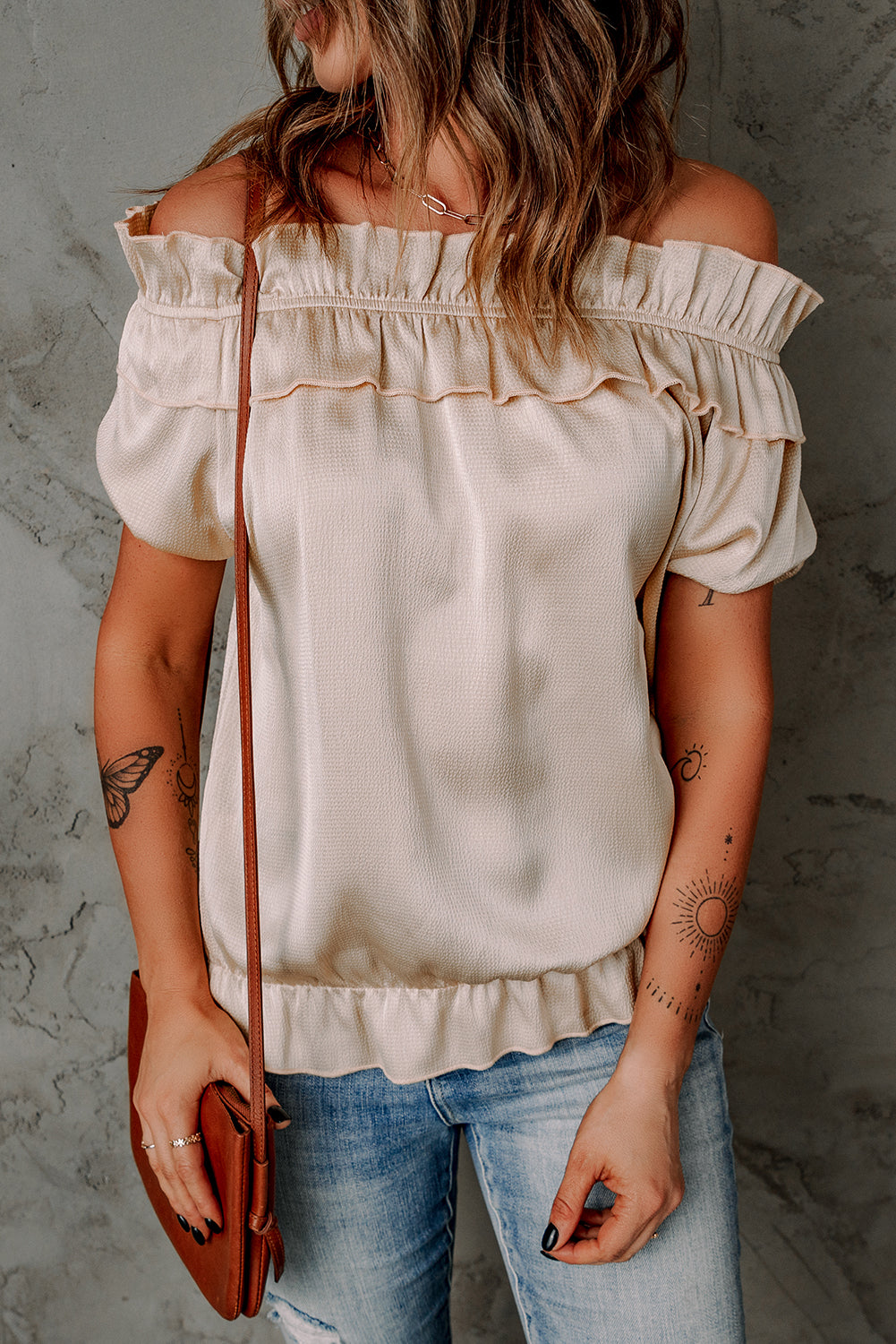 Good Vibes Pleated Short Sleeve Top For Sale - Fashion Clothing | Upskalez