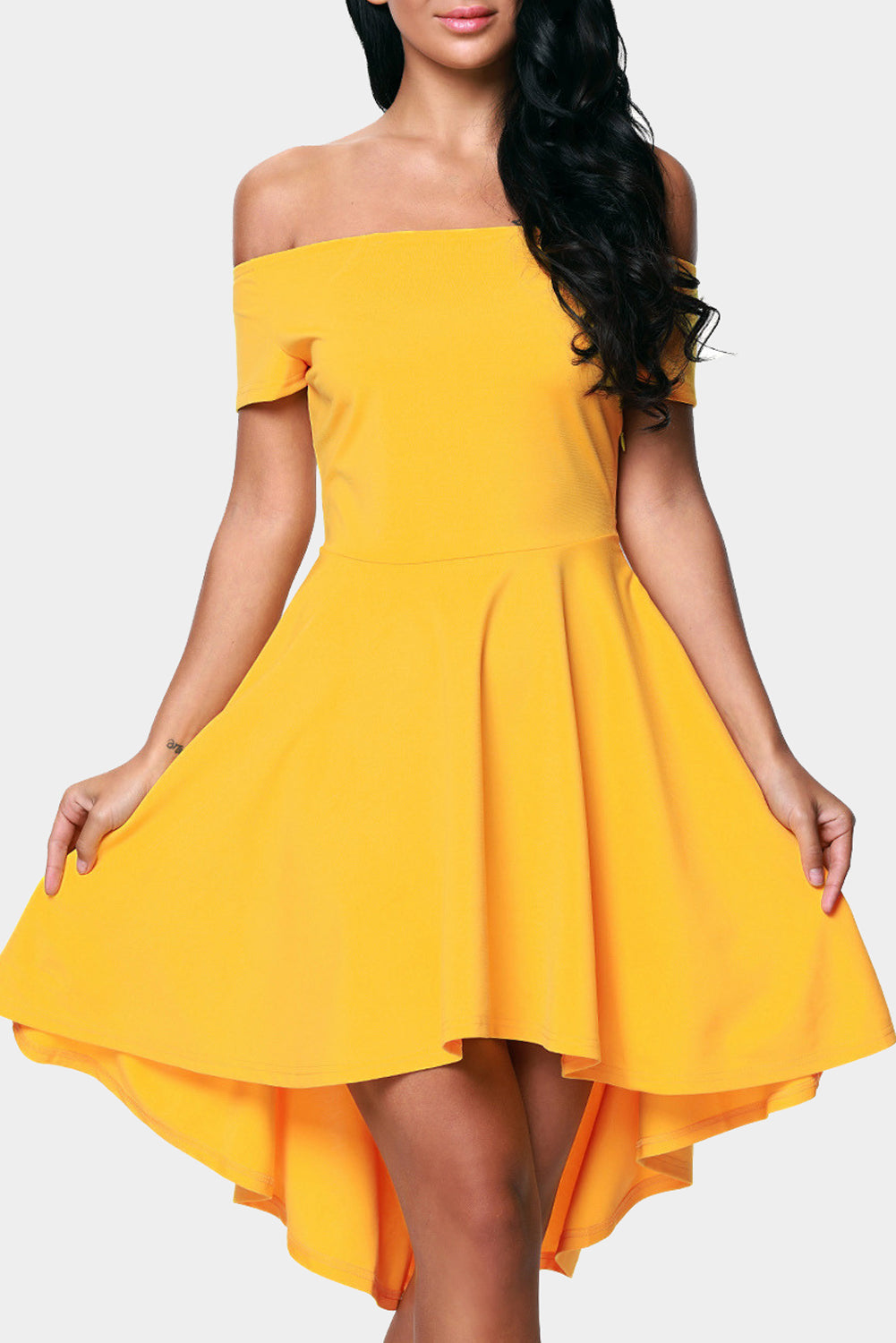All The Rage Yellow Skater Dress For Sale - Fashion Clothing | Upskalez