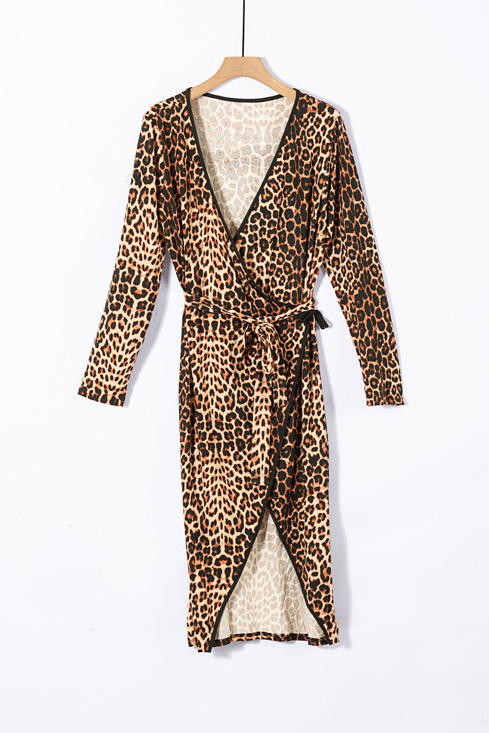 Wild Dreams Leopard V Neck Plus size Dress