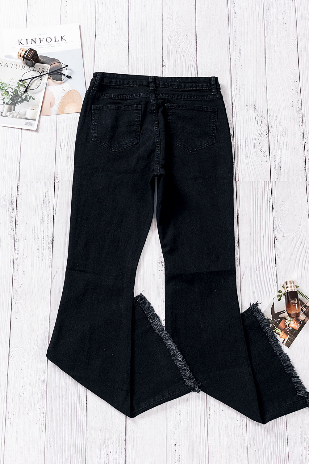Just Let Loose High Waist Bell Bottom Jeans