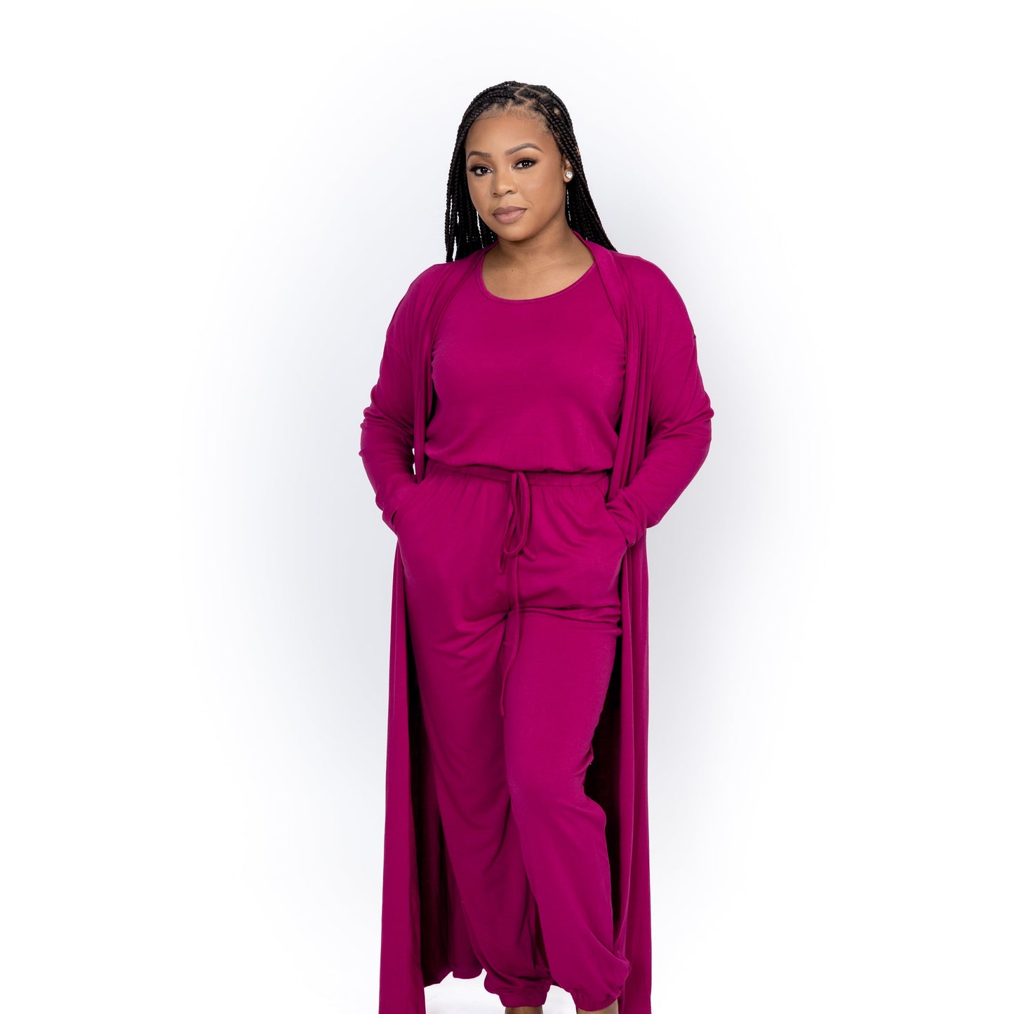 Winter Vibes Jumpsuit and Duster Set For Sale - Fashion Clothing | Upskalez